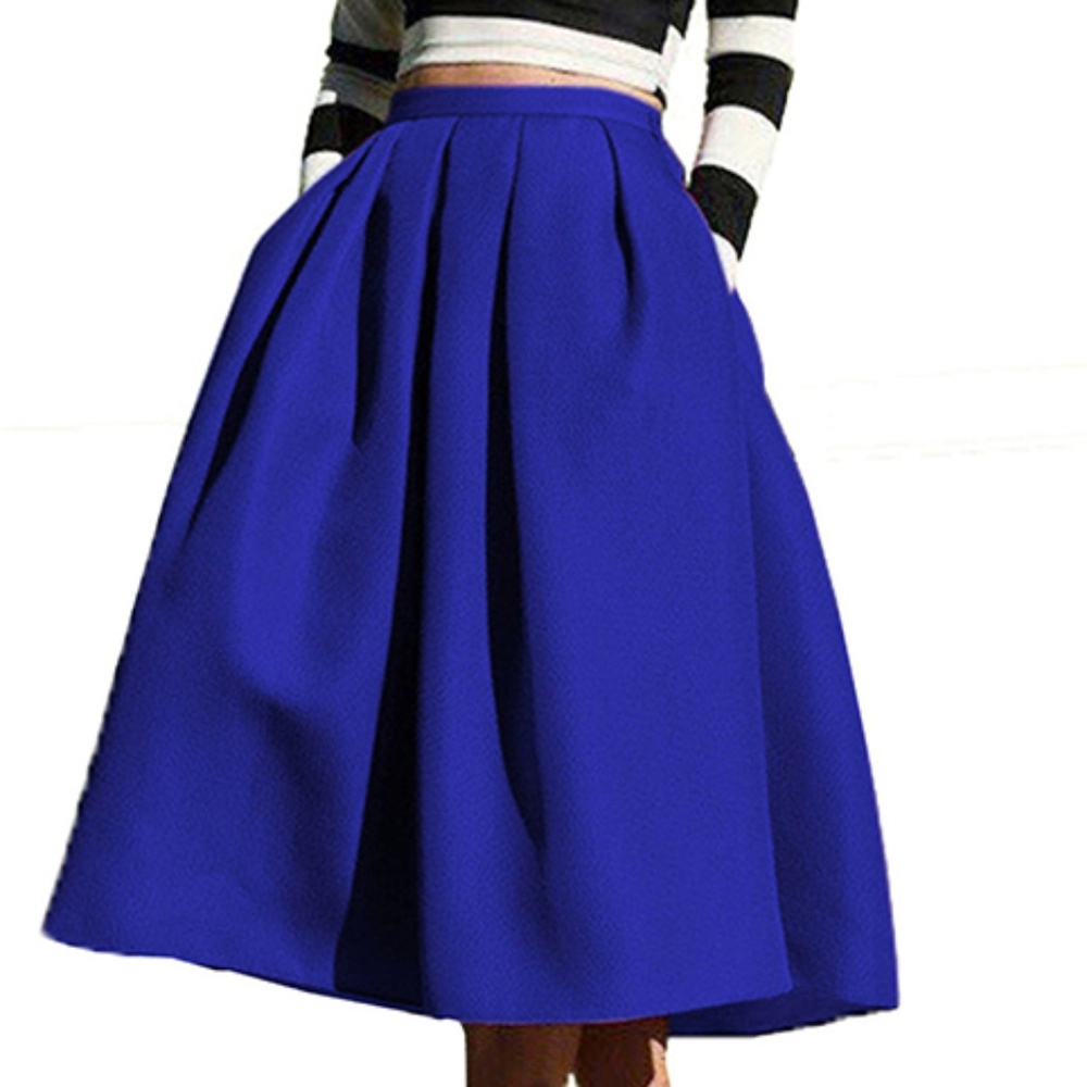 COPY - High Waist Flare Midi Skirt